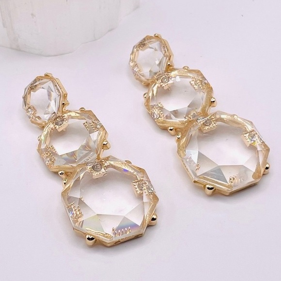 ✨3for$38  New Zara Clear Transparent Drop Earrings - Picture 9 of 13